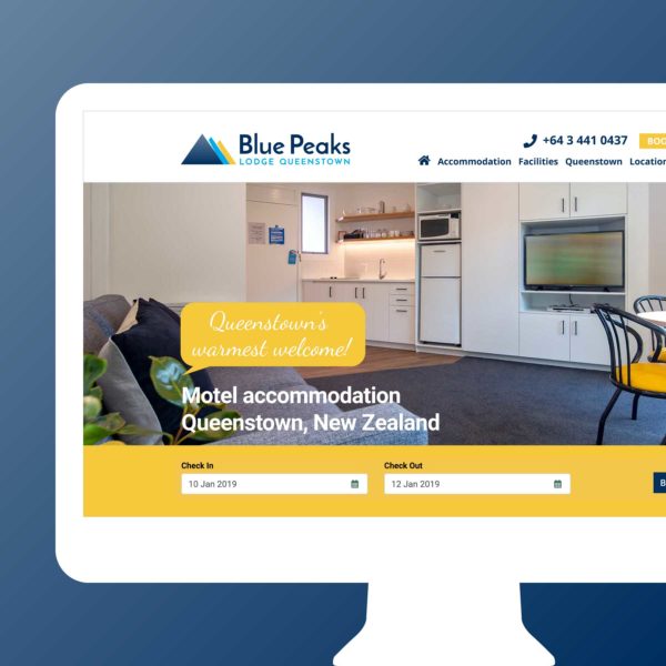 Blue Peaks Lodge & Apartments Queenstown Web Design